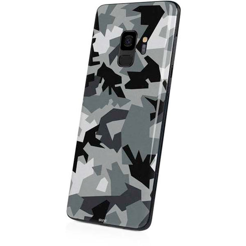 Urban Camouflage Black Galaxy S9 Skin